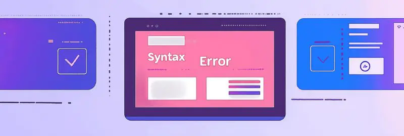 How to Fix the Blank Page Error in WordPress in 8 Steps 3 Syntax Error screen for bad code showcase