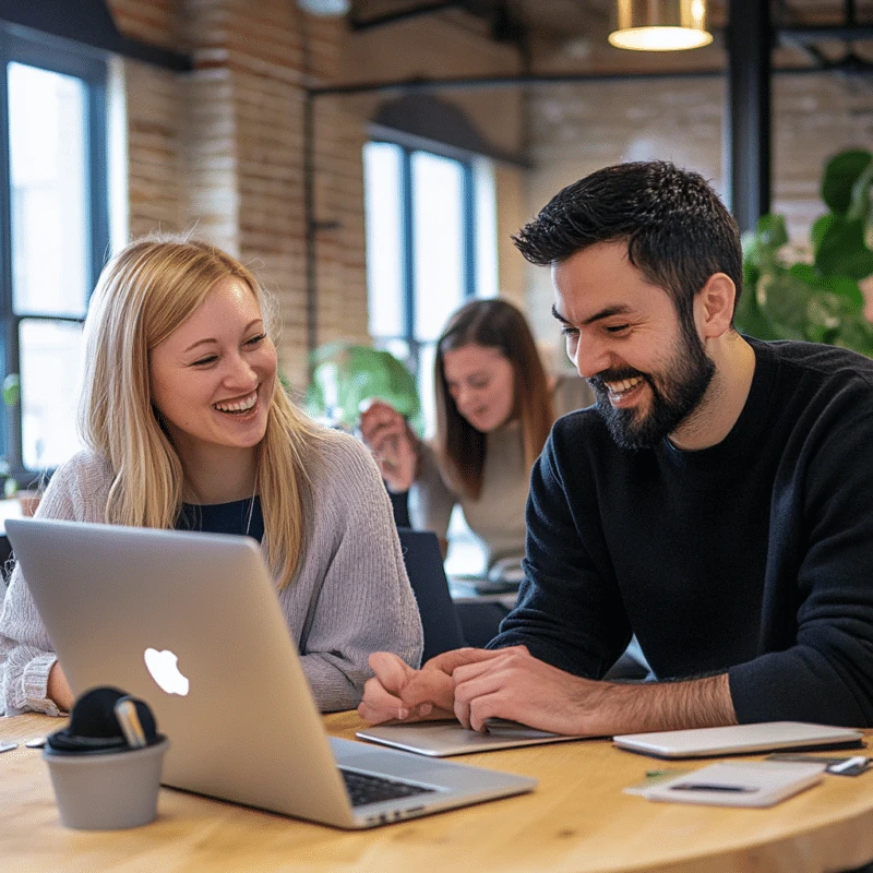 Slade Marketing Branding Team working together